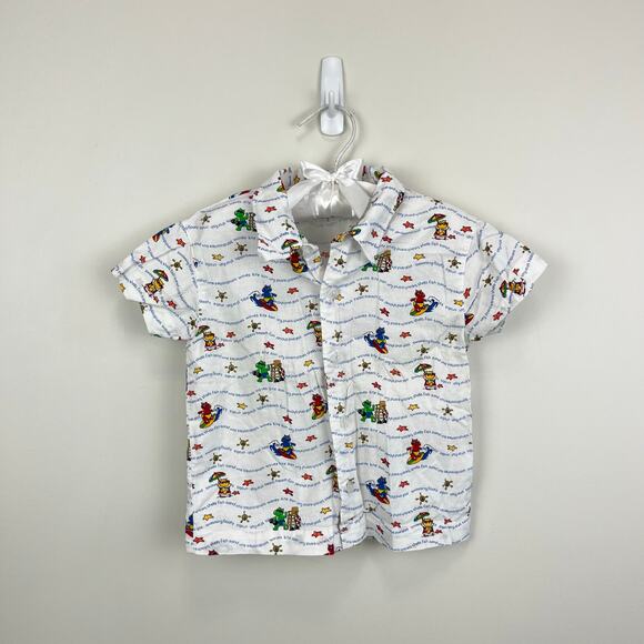 Vintage Carter's Hippo Beach Shirt Toddler - Picture 1 of 9
